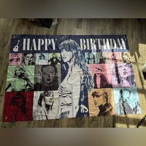 Taylor Swift Birthday Banner 3x5 feet